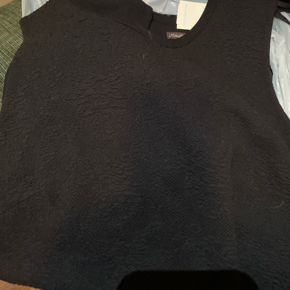 Women’s top size XL black with floral texture